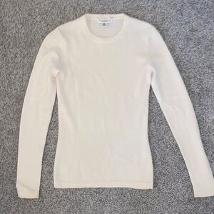 Banana Republic cream 100% Cashmere Sweater Xs